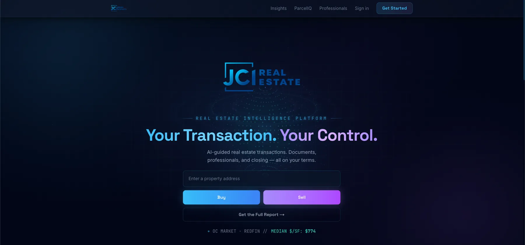 Websites: JCI Real Estate, transaction platform