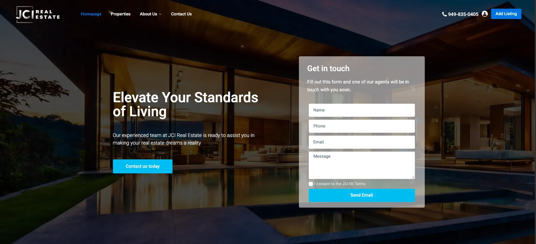 Websites: JCI Real Estate, brokerage site